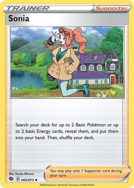 Sonia 65/73 Uncommon Champion's Path Pokémon card
