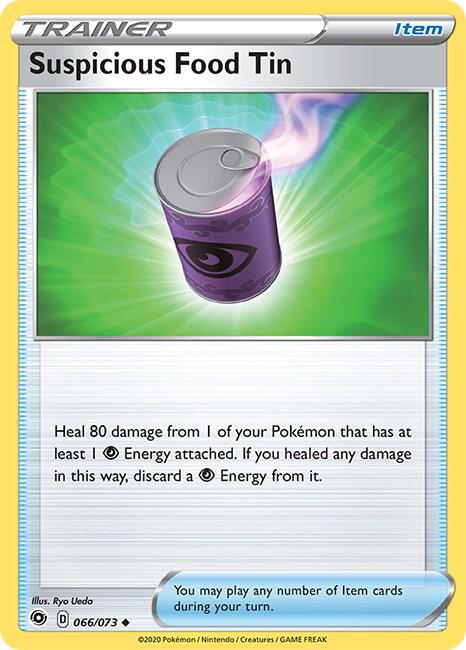 Suspicious Food Tin 66/73 Uncommon Champion's Path Pokémon card