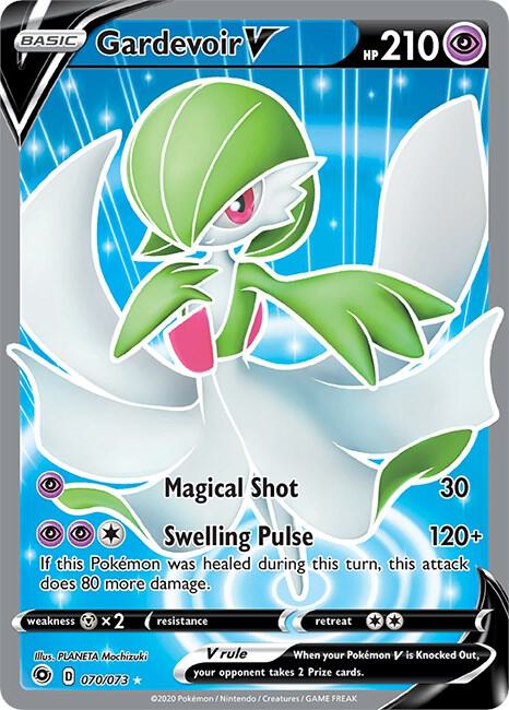 Gardevoir V (Full Art) 70/73 Ultra Rare Champion's Path Pokémon card