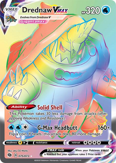 Drednaw VMAX (Secret) 75/73 Secret Rare Champion's Path Pokémon card