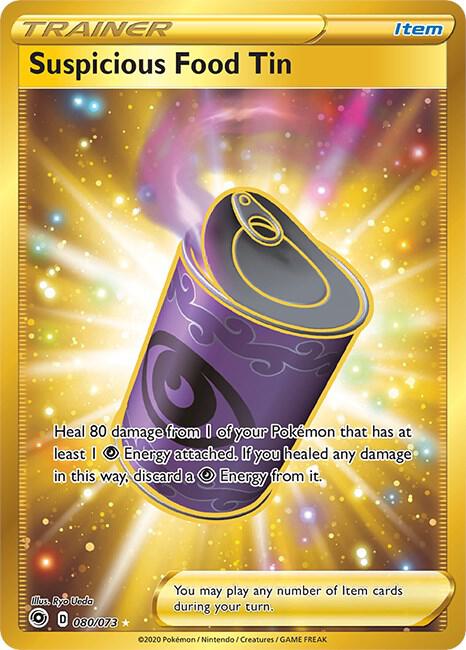 Suspicious Food Tin (Secret) 80/73 Secret Rare Champion's Path Pokémon card