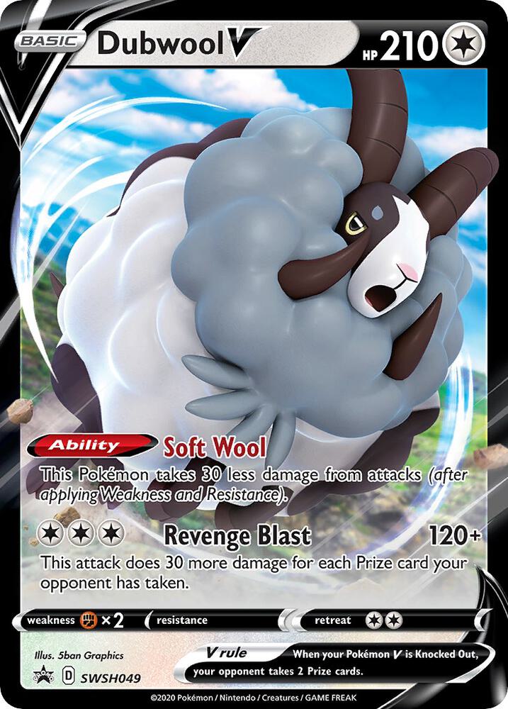 Dubwool V - SWSH049 - SWSH049 Promo SWSH: Sword & Shield Promo Cards