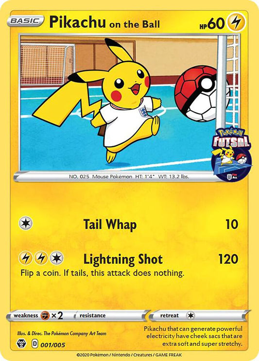 Pikachu on the Ball - 001/005 (Pokemon Futsal) 001/005 Promo Miscellaneous Cards & Products Pokémon card