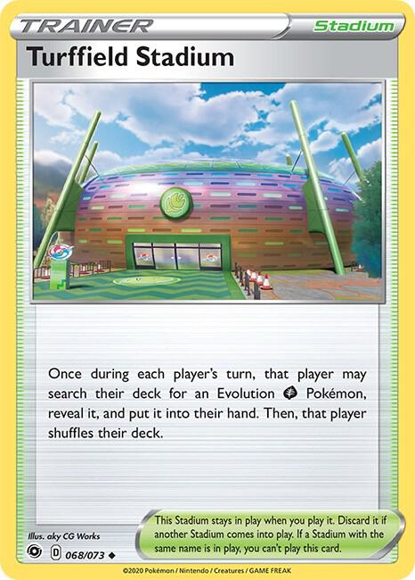 Turffield Stadium 68/73 Uncommon Champion's Path Pokémon card