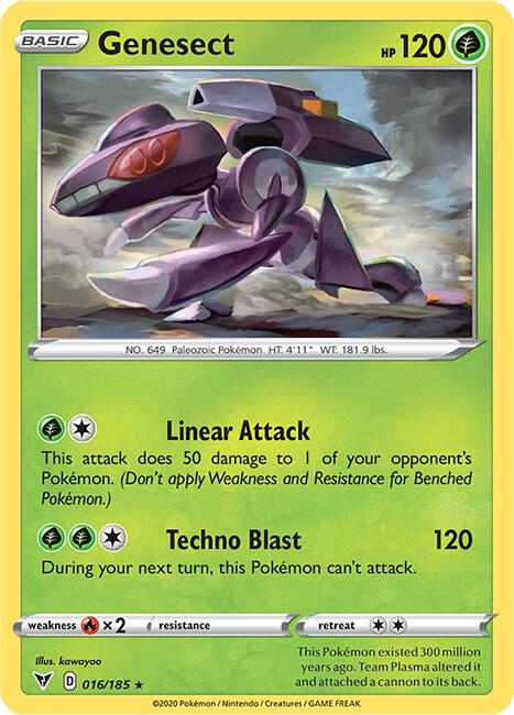 Genesect 016/185 Holo Rare Vivid Voltage Pokémon card