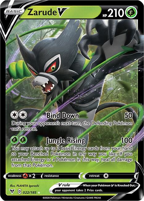 Zarude V 022/185 Ultra Rare Vivid Voltage Pokémon card