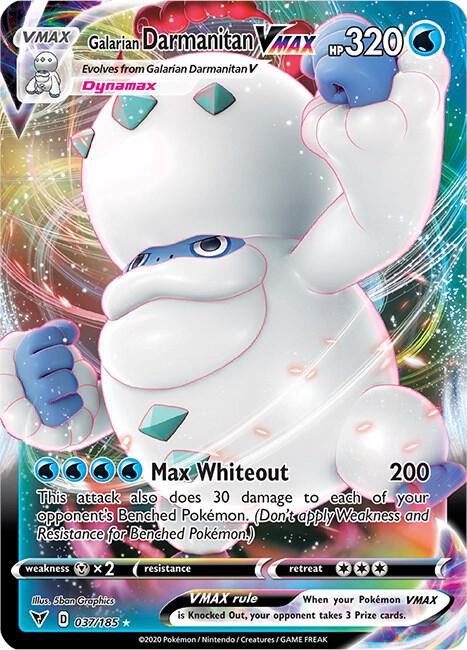 Galarian Darmanitan VMAX 037/185 Ultra Rare Vivid Voltage Pokémon card
