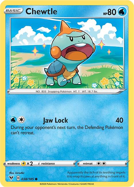 Chewtle 038/185 Common Vivid Voltage Pokémon card