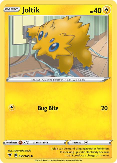 Joltik 055/185 Common Vivid Voltage Pokémon card