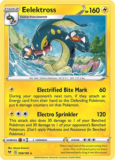 Eelektross 059/185 Rare Vivid Voltage Pokémon card