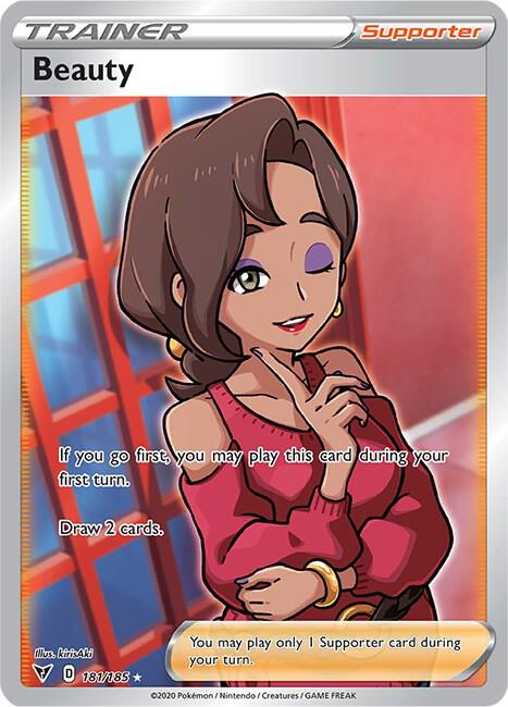 Beauty (Full Art) 181/185 Ultra Rare Vivid Voltage Pokémon card