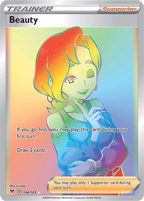Beauty (Secret) - 194/185 Secret Rare SWSH04: Vivid Voltage