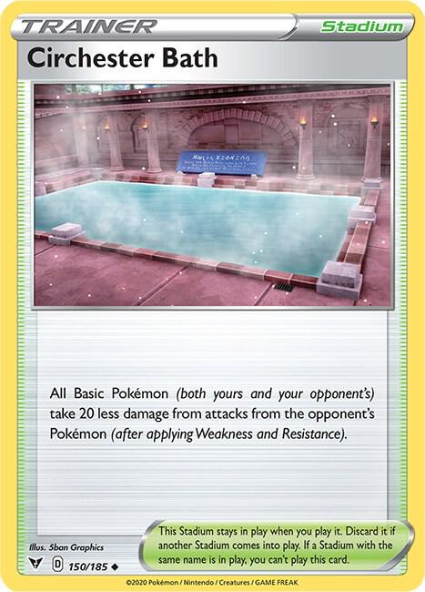 Circhester Bath 150/185 Uncommon Vivid Voltage Pokémon card