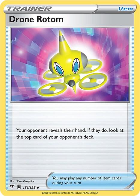 Drone Rotom - 151/185 Uncommon SWSH04: Vivid Voltage