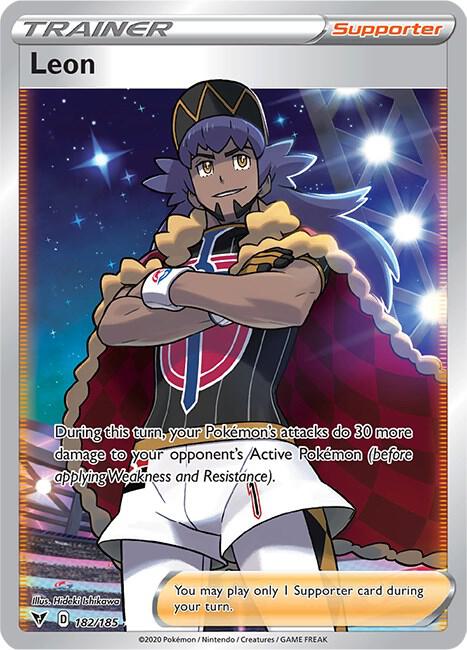 Leon (Full Art) 182/185 Ultra Rare Vivid Voltage Pokémon card