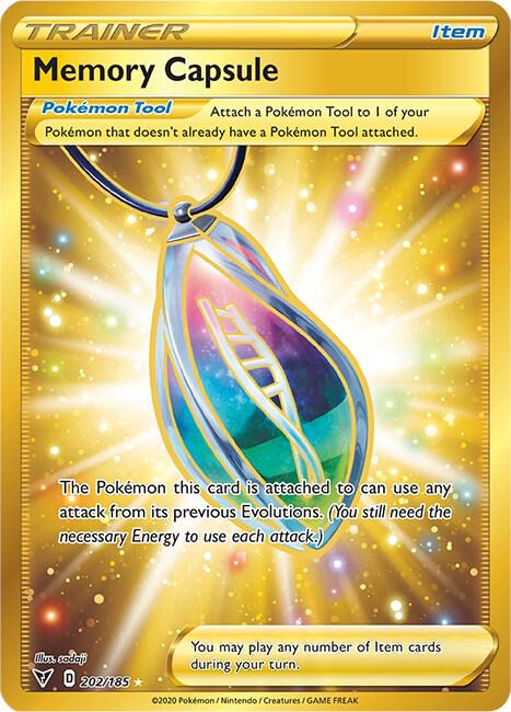 Memory Capsule (Secret) - 202/185 Secret Rare SWSH04: Vivid Voltage