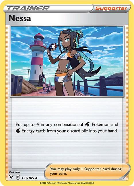 Nessa 157/185 Uncommon Vivid Voltage Pokémon card
