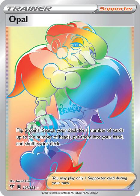 Opal (Secret) 197/185 Secret Rare Vivid Voltage Pokémon card
