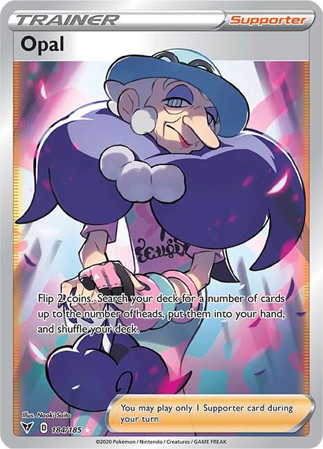 Opal (Full Art) 184/185 Ultra Rare Vivid Voltage Pokémon card