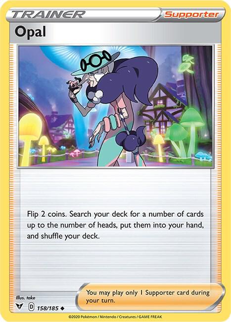 Opal 158/185 Uncommon Vivid Voltage Pokémon card