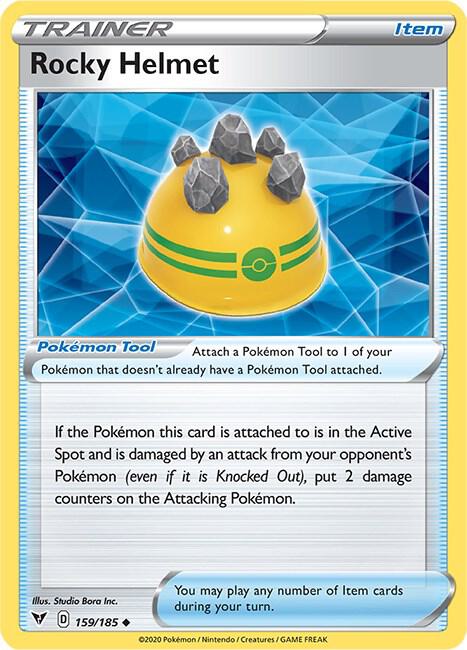 Rocky Helmet 159/185 Uncommon Vivid Voltage Pokémon card
