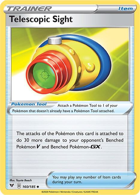 Telescopic Sight 160/185 Uncommon Vivid Voltage Pokémon card