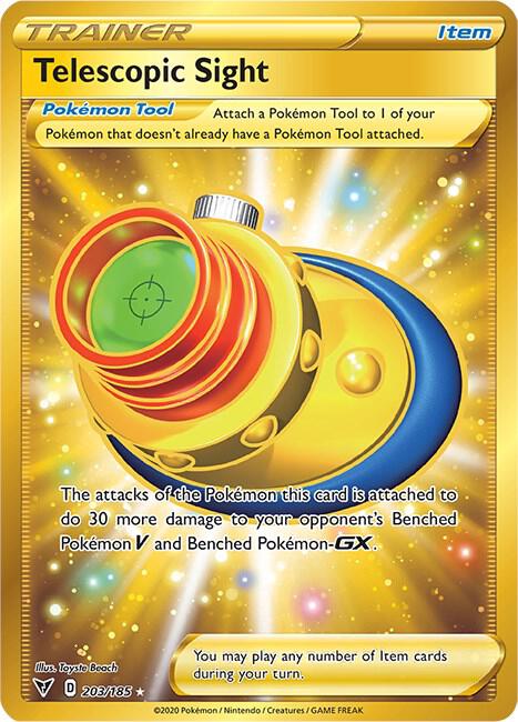 Telescopic Sight (Secret) - 203/185 Secret Rare SWSH04: Vivid Voltage