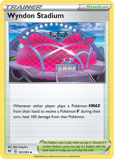 Wyndon Stadium 161/185 Uncommon Vivid Voltage Pokémon card
