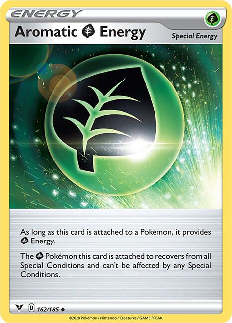 Aromatic Grass Energy 162/185 Uncommon Vivid Voltage Pokémon card