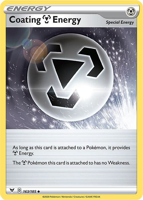 Coating Metal Energy 163/185 Uncommon Vivid Voltage Pokémon card