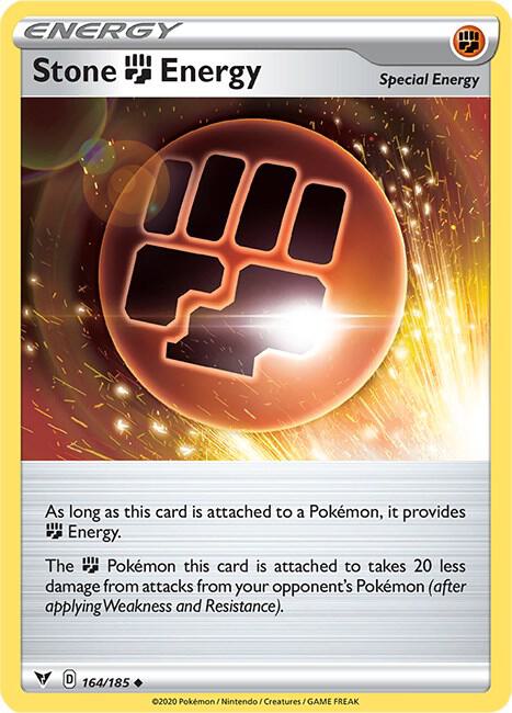 Stone Fighting Energy 164/185 Uncommon Vivid Voltage Pokémon card
