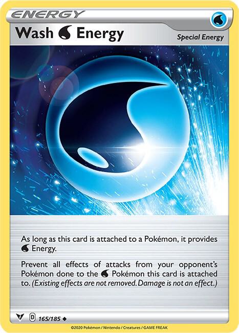 Wash Water Energy 165/185 Uncommon Vivid Voltage Pokémon card
