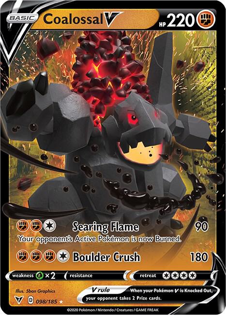 Coalossal V 098/185 Ultra Rare Vivid Voltage Pokémon card