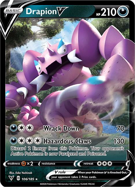 Drapion V 106/185 Ultra Rare Vivid Voltage Pokémon card