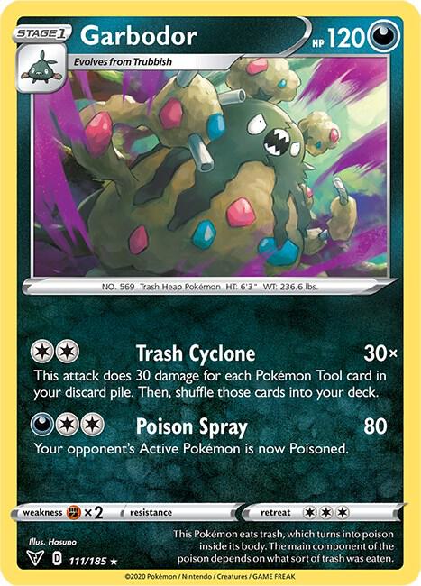 Garbodor 111/185 Rare Vivid Voltage Pokémon card