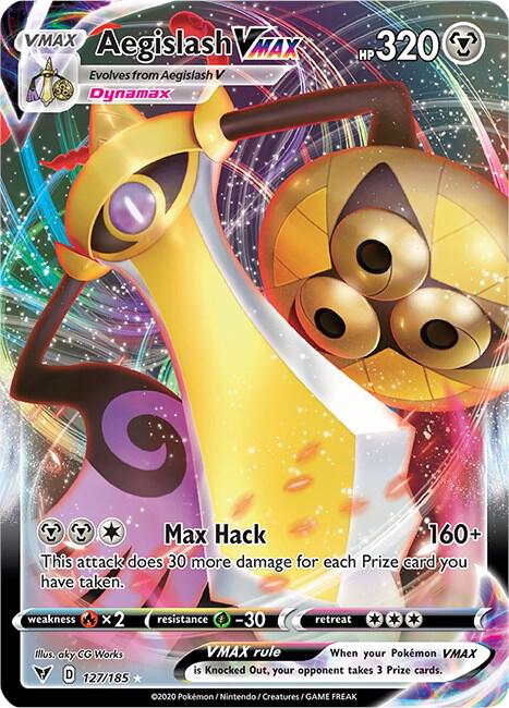 Aegislash VMAX 127/185 Ultra Rare Vivid Voltage Pokémon card