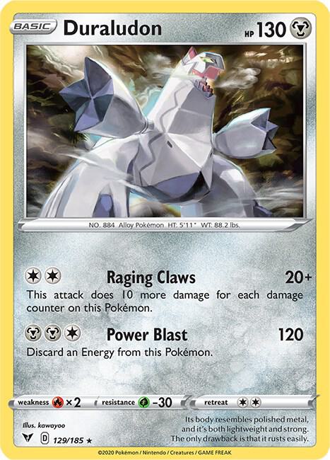 Duraludon 129/185 Holo Rare Vivid Voltage Pokémon card
