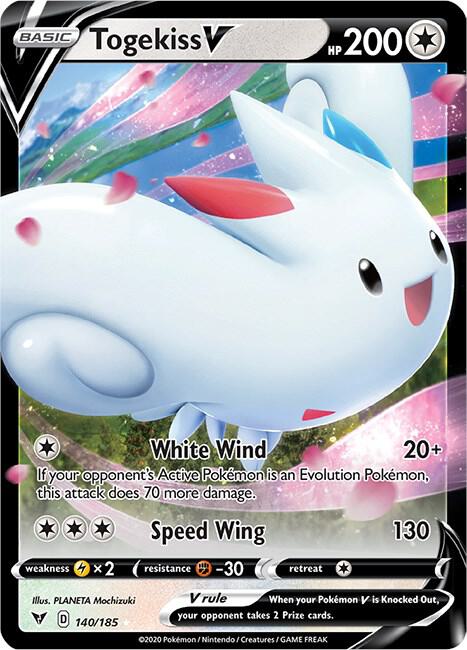 Togekiss V 140/185 Ultra Rare Vivid Voltage Pokémon card