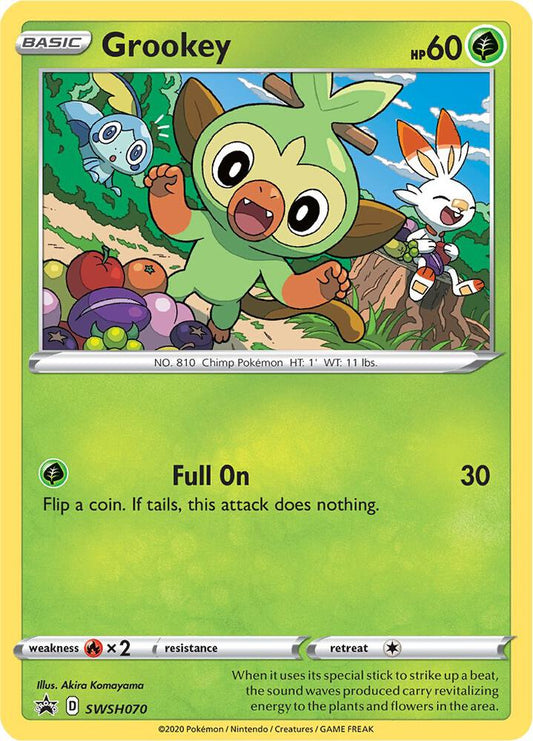 Grookey - SWSH070 SWSH070 Promo Sword & Shield Promo Cards Pokémon card