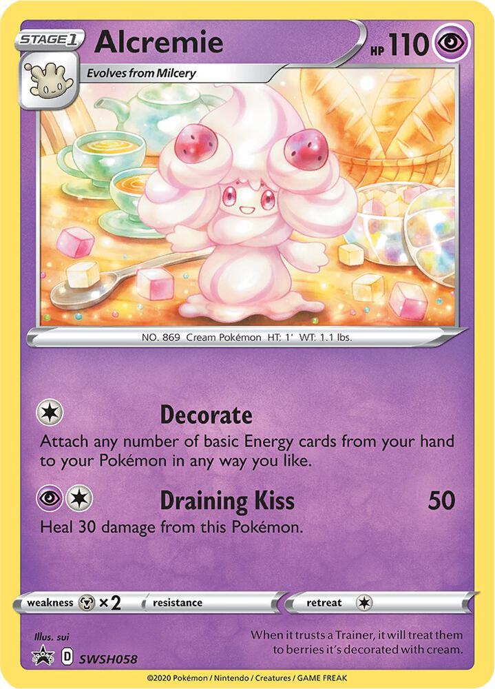 Alcremie - SWSH058 SWSH058 Promo Sword & Shield Promo Cards Pokémon card