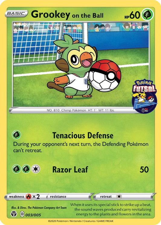 Grookey on the Ball - 003/005 (Pokemon Futsal) 003/005 Promo Miscellaneous Cards & Products Pokémon card