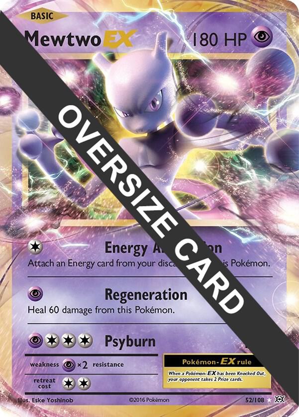 Mewtwo EX - 52/108 052/108 Promo Jumbo Cards Pokémon card
