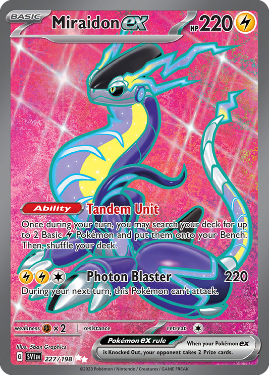 Miraidon ex 227/198 Ultra Rare Scarlet & Violet