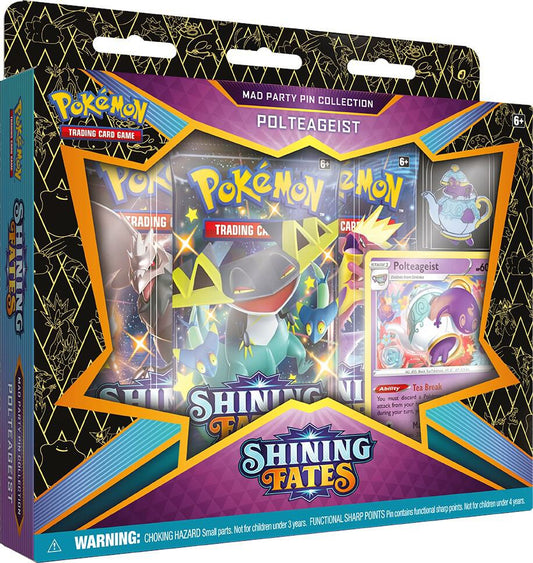 Shining Fates Mad Party Pin Collection [Polteageist] Pokémon card