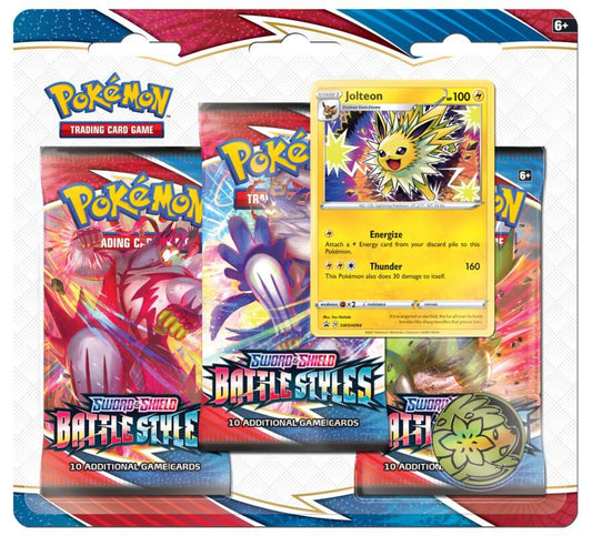 Battle Styles 3 Pack Blister [Jolteon] - SWSH05: Battle Styles