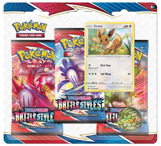 Battle Styles 3 Pack Blister [Eevee] - SWSH05: Battle Styles