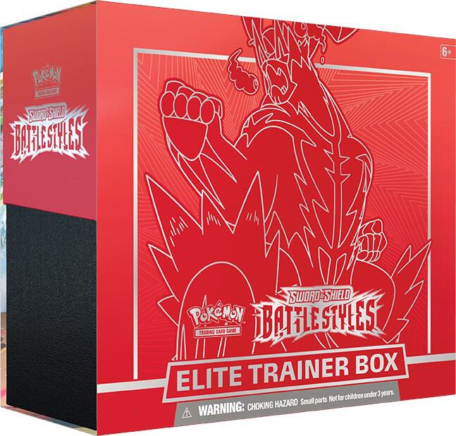 Battle Styles Elite Trainer Box [Single Strike Urshifu] (Red) - SWSH05: Battle Styles (Seal Minor Tear)