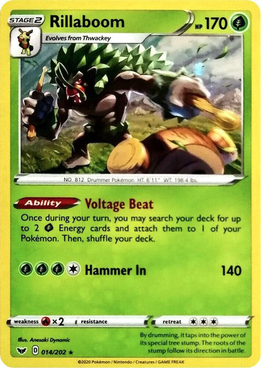 Rillaboom - 014/202 (Cosmos Holo) 014/202 Promo Miscellaneous Cards & Products Pokémon card