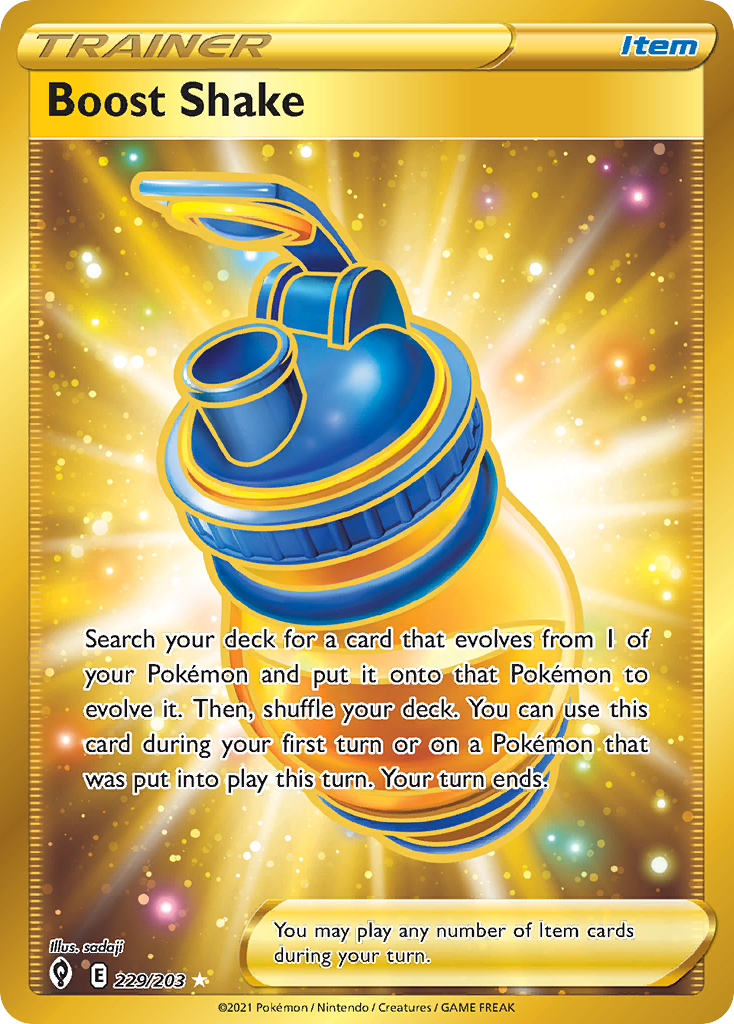 Boost Shake 229/203 Rare Secret Evolving Skies