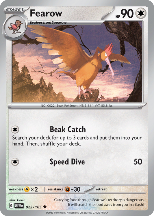 Fearow 022/165 Uncommon 151